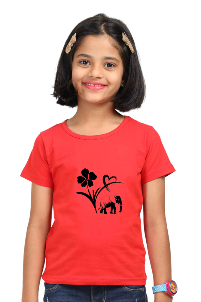"Playful Power β Elephant Design T-Shirt"