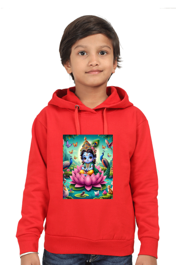 Kid's T-Shirt - Little Krishna on a Lotus