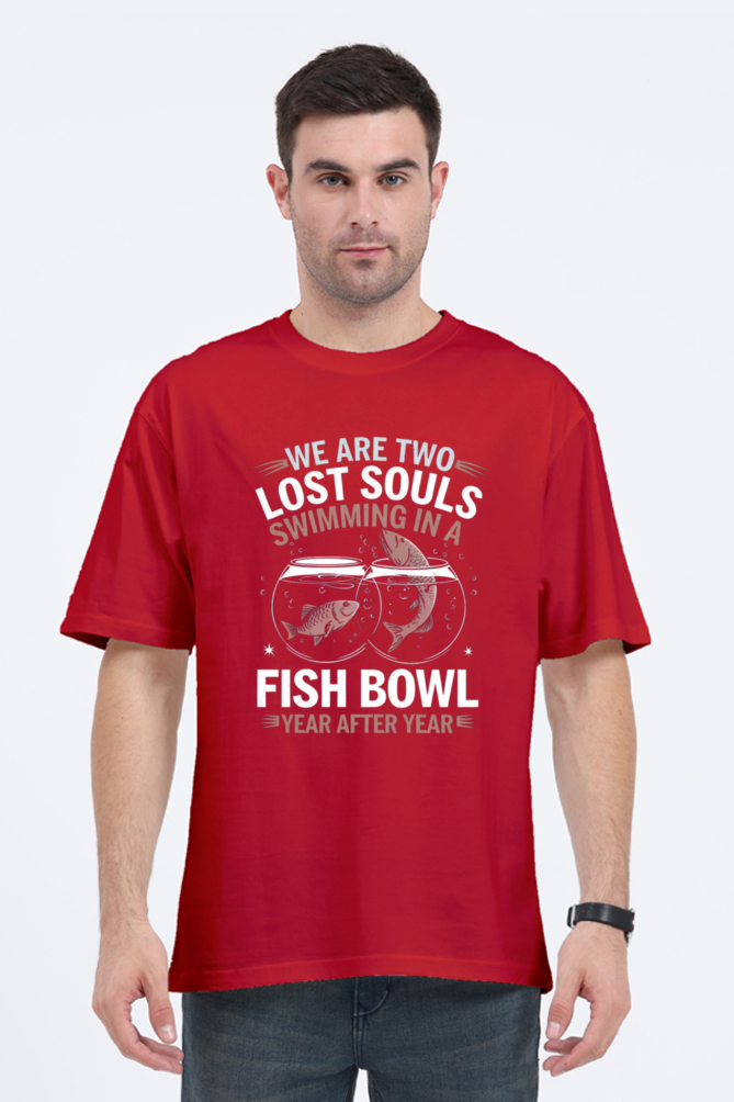 Unisex Oversized Classic T-Shirt - "We Are Two Lost Souls" Design