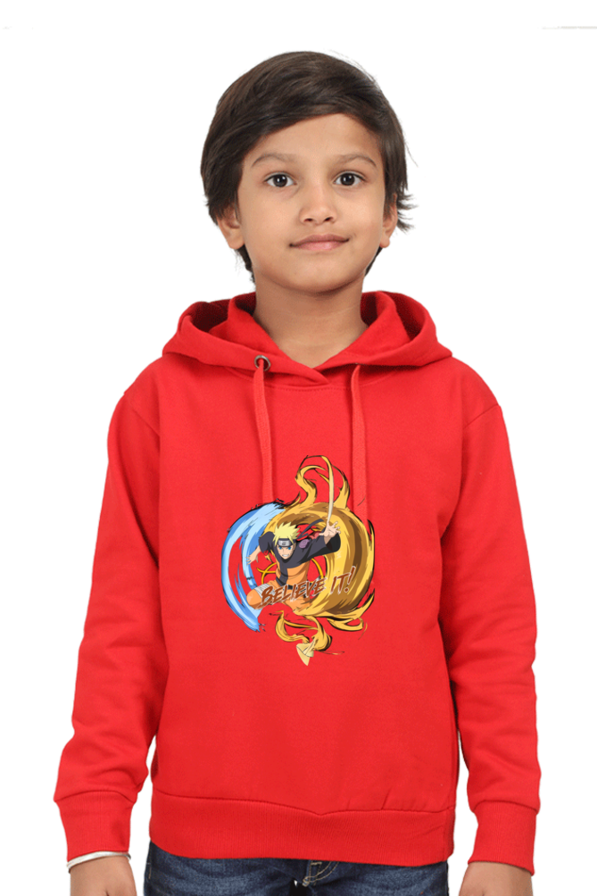 "Naruto Believe It! Kids Hooded Sweatshirt"