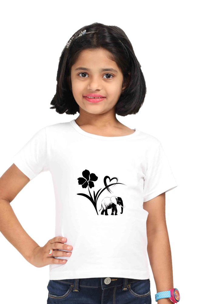 "Playful Power β Elephant Design T-Shirt"
