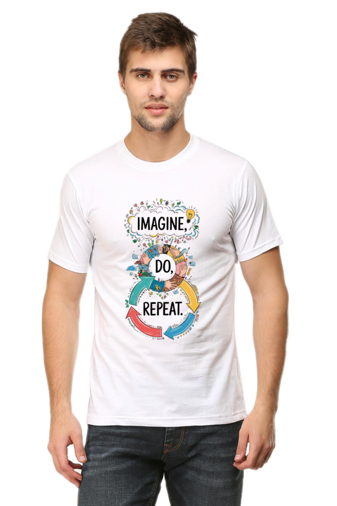 Men's T-Shirt - "Imagine. Do. Repeat." Design