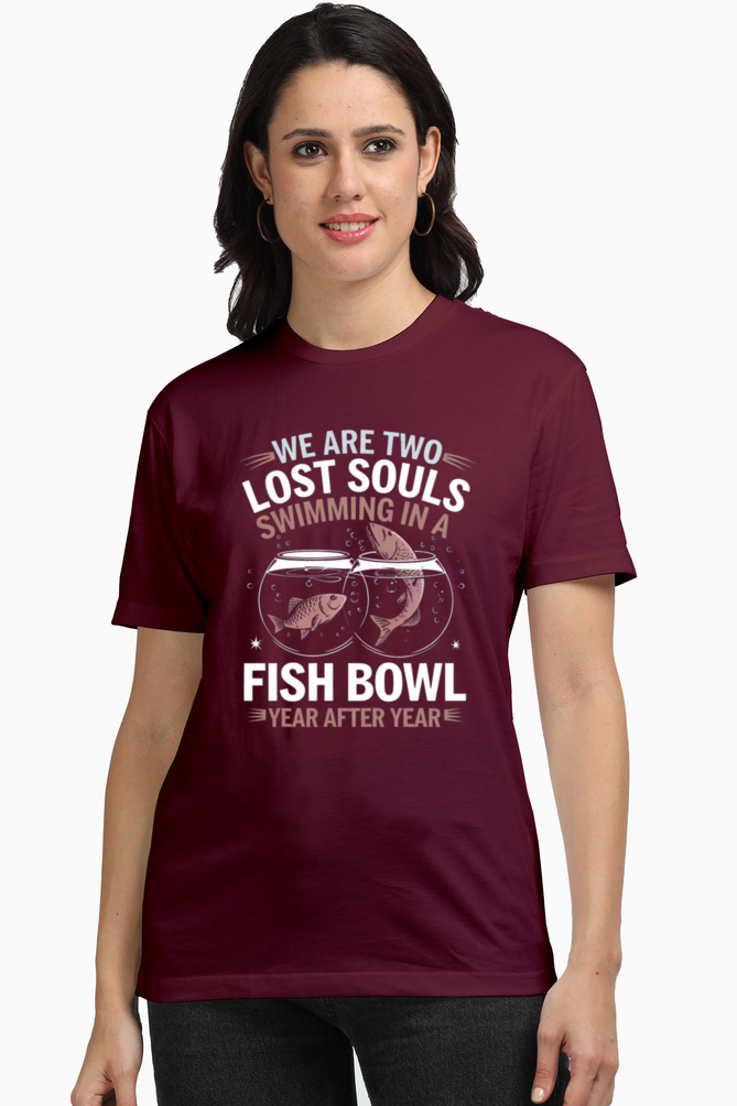 Regular Unisex T-Shirt - "We Are Two Lost Souls" Design