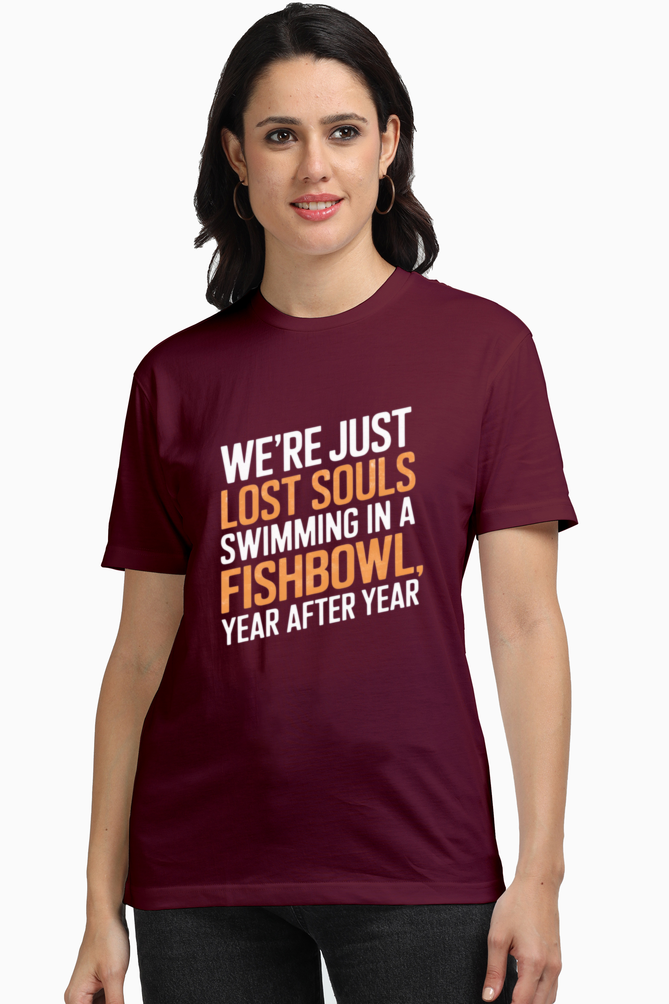 Regular Unisex T-Shirt - "We Are Two Lost Souls" Design