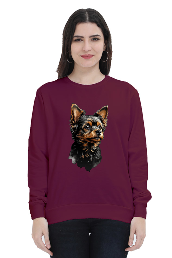 Unisex Full Sleeve Sweatshirt - "Adorable Pup" Design