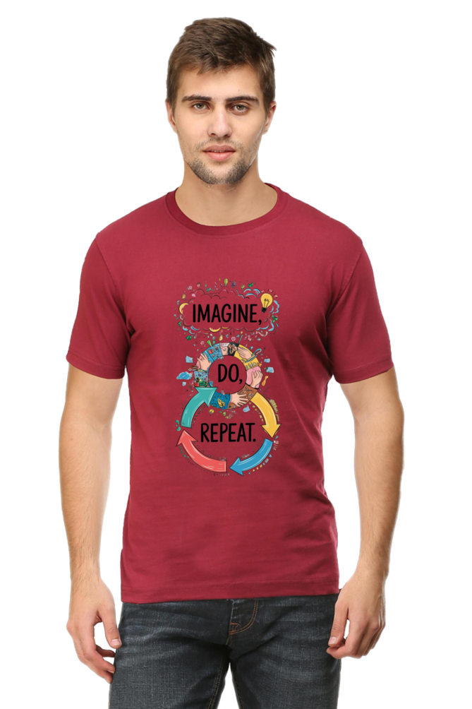 Men's T-Shirt - "Imagine. Do. Repeat." Design