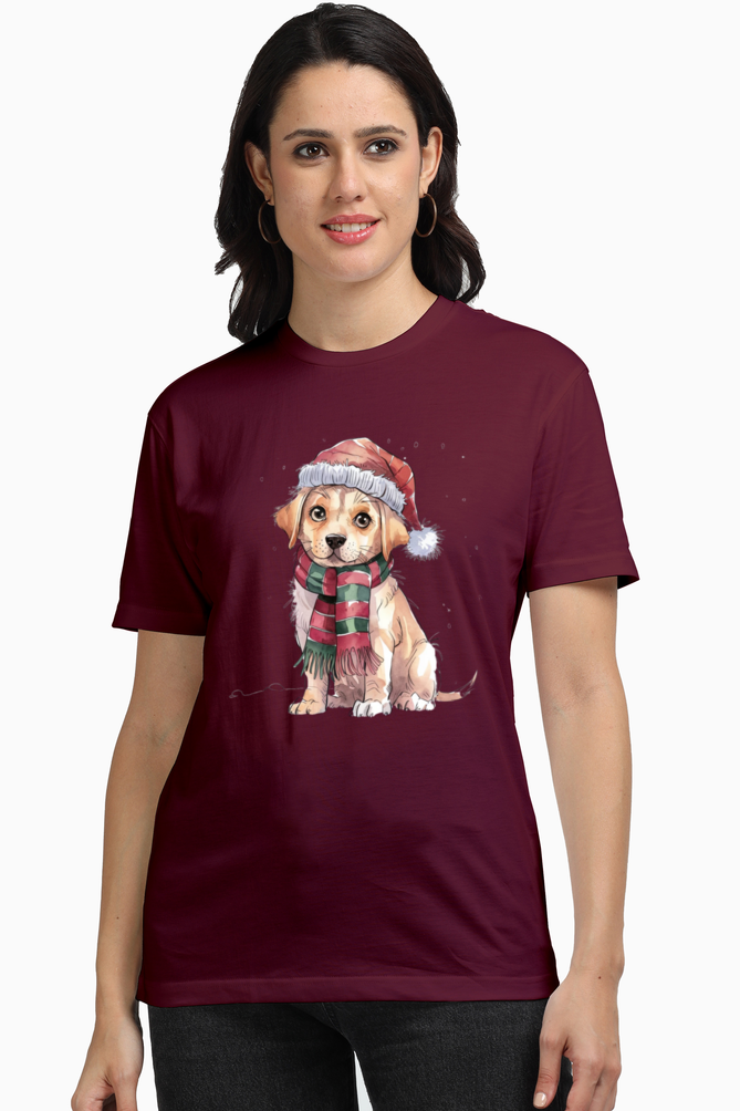 Unisex Half Sleeve T-Shirt - "Adorable Pup" Design
