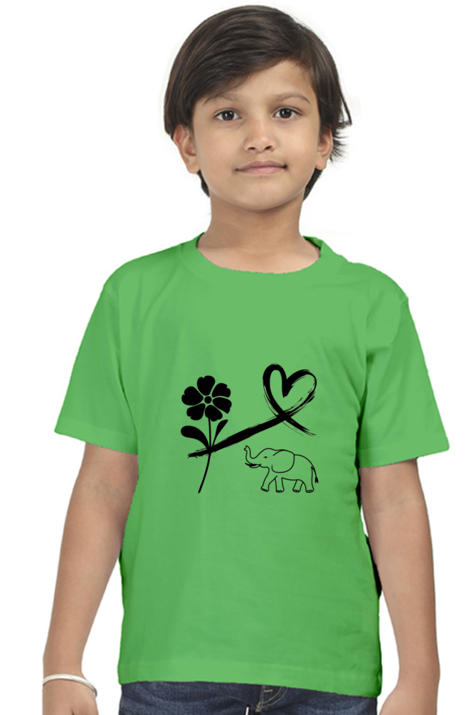 "Playful Power β Elephant Design T-Shirt"