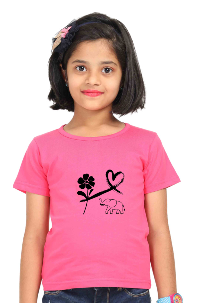 "Playful Power β Elephant Design T-Shirt"