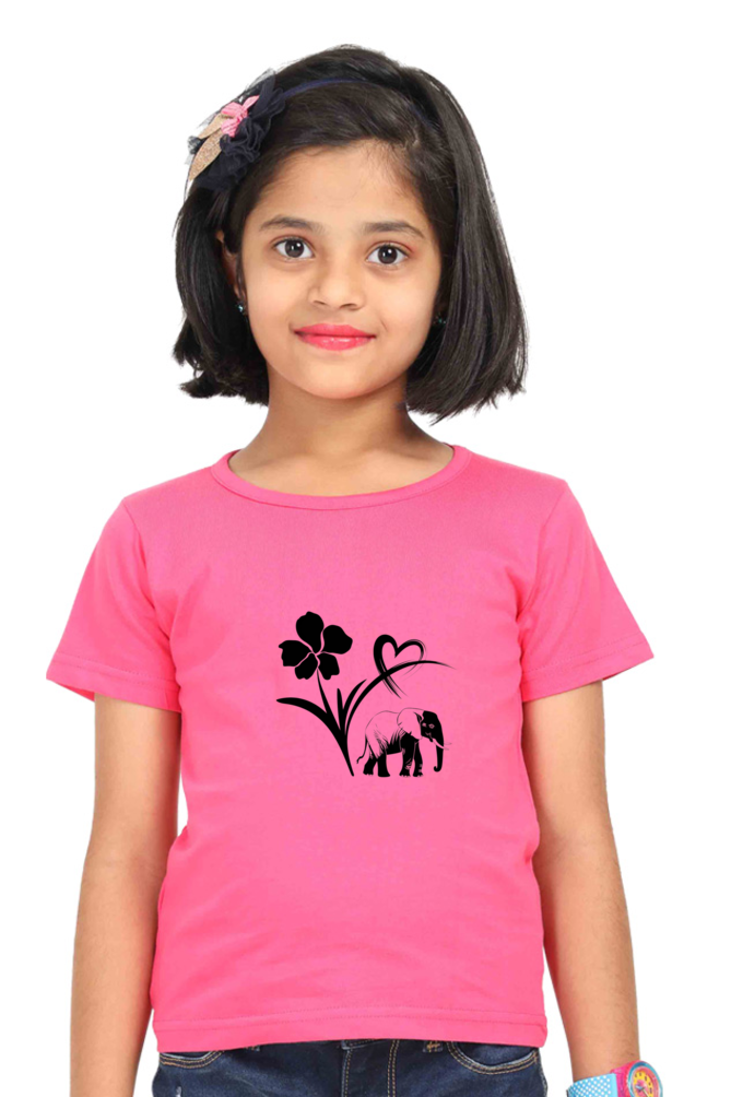 "Playful Power β Elephant Design T-Shirt"