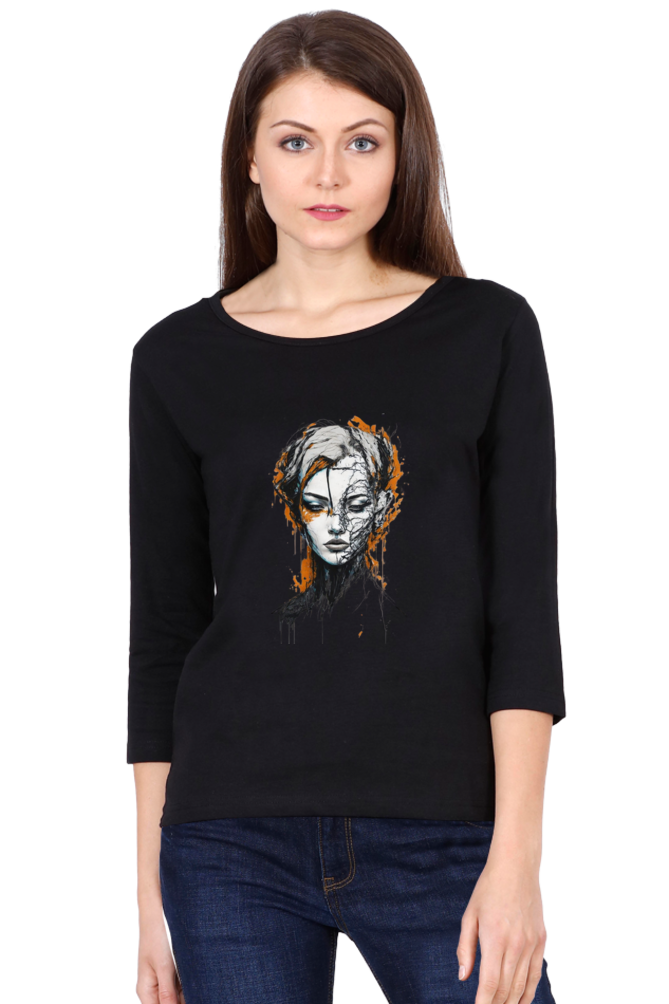 Women's Modern Art Face T-Shirt