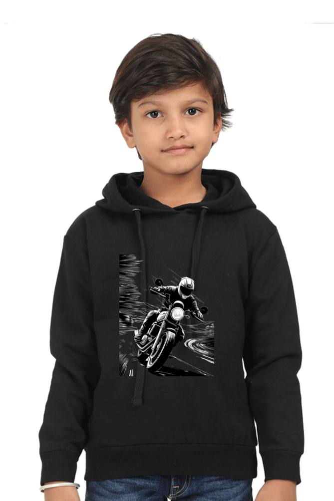 Kids Hooded Sweatshirt - "Modern Art Vroom" Design