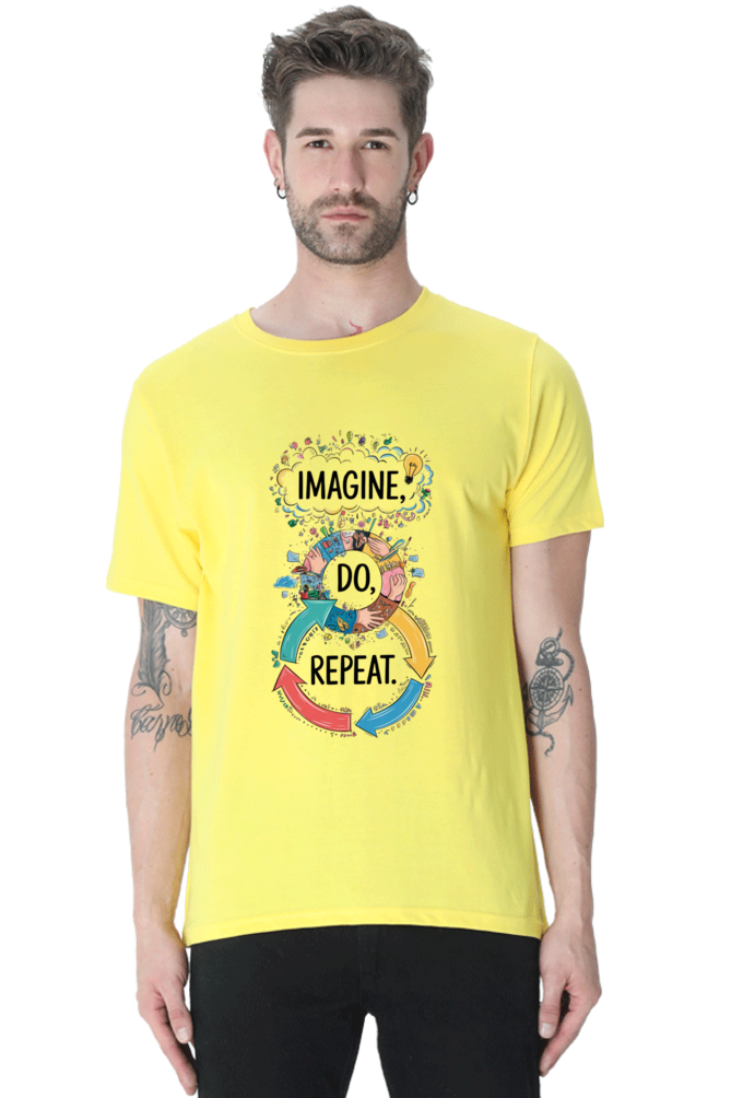 Men's T-Shirt - "Imagine. Do. Repeat." Design