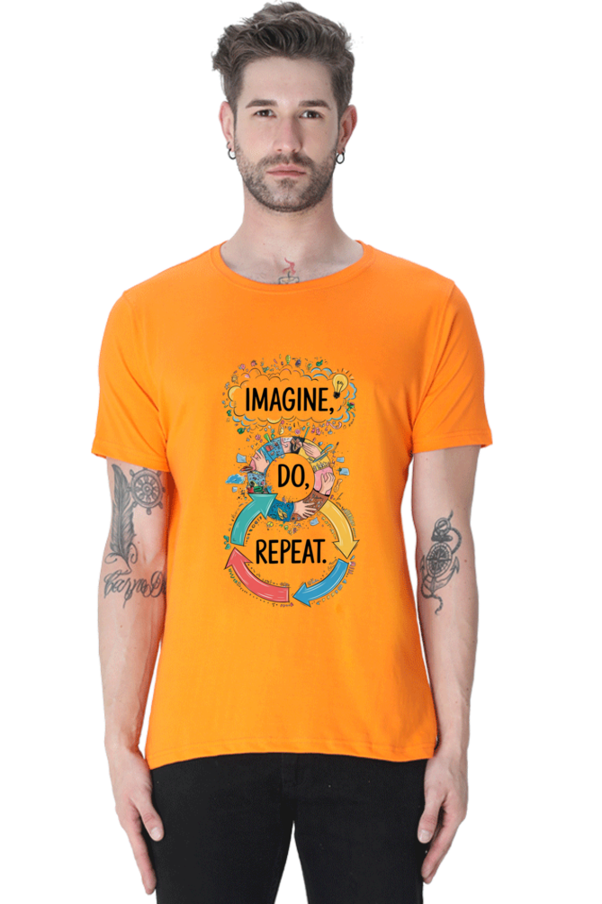 Men's T-Shirt - "Imagine. Do. Repeat." Design