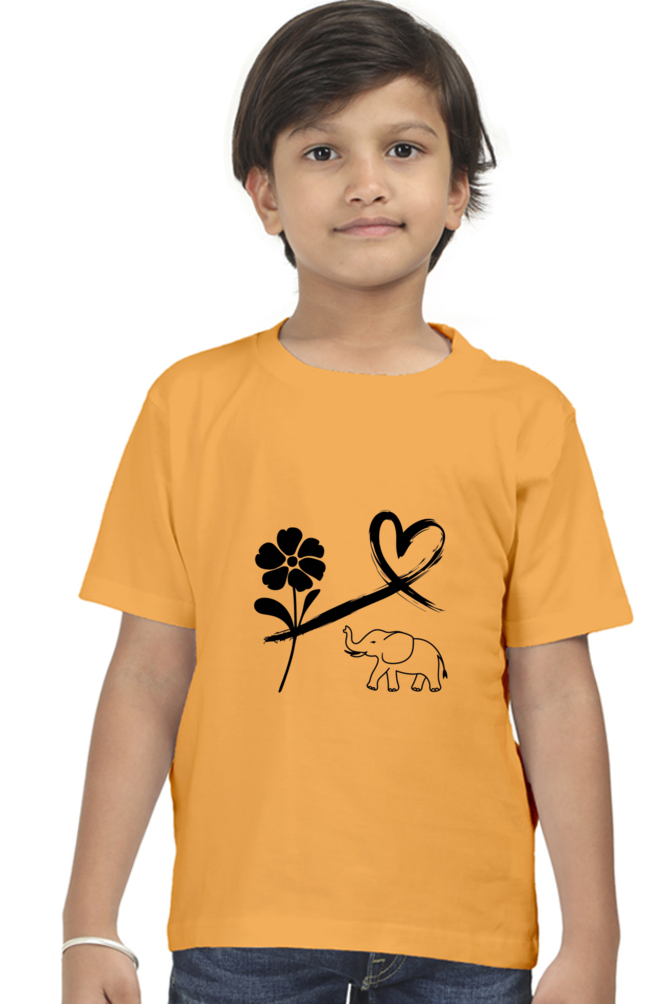 "Playful Power β Elephant Design T-Shirt"