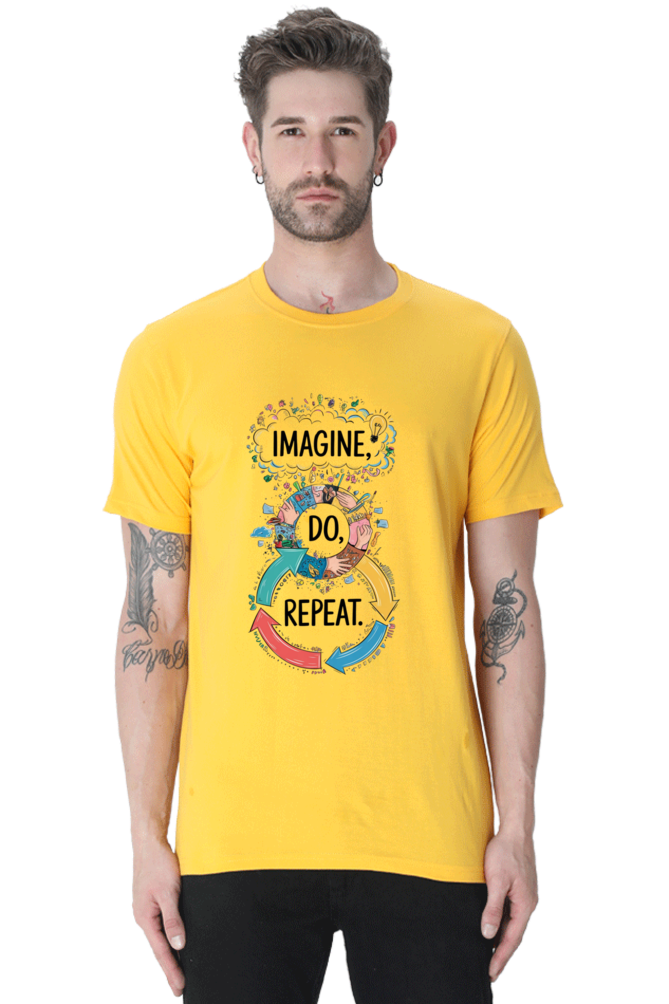 Men's T-Shirt - "Imagine. Do. Repeat." Design