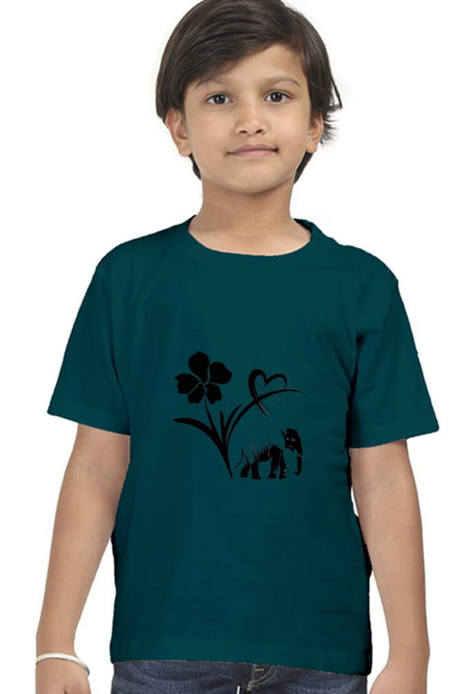 "Playful Power – Elephant Design T-Shirt"