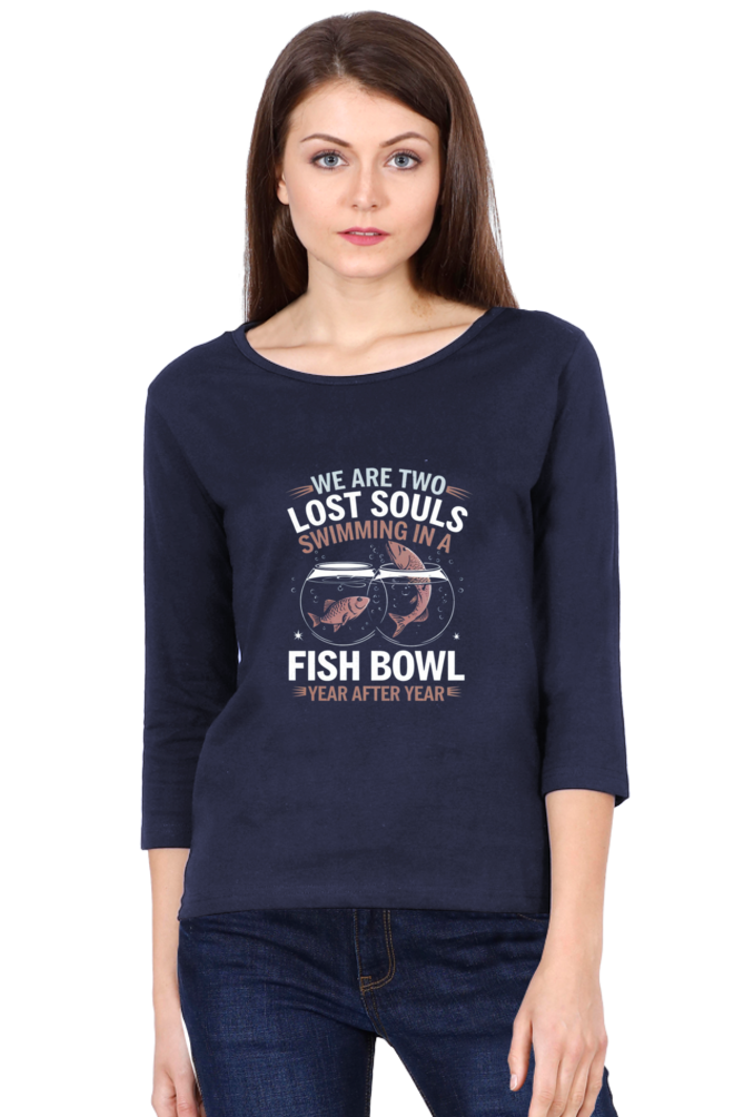 Female T - shirt - "We Are Lost Two Souls" Design