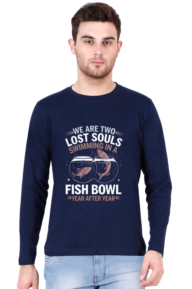 Men's full sleeve T-Shirt - "We Are Two Lost Souls" Design