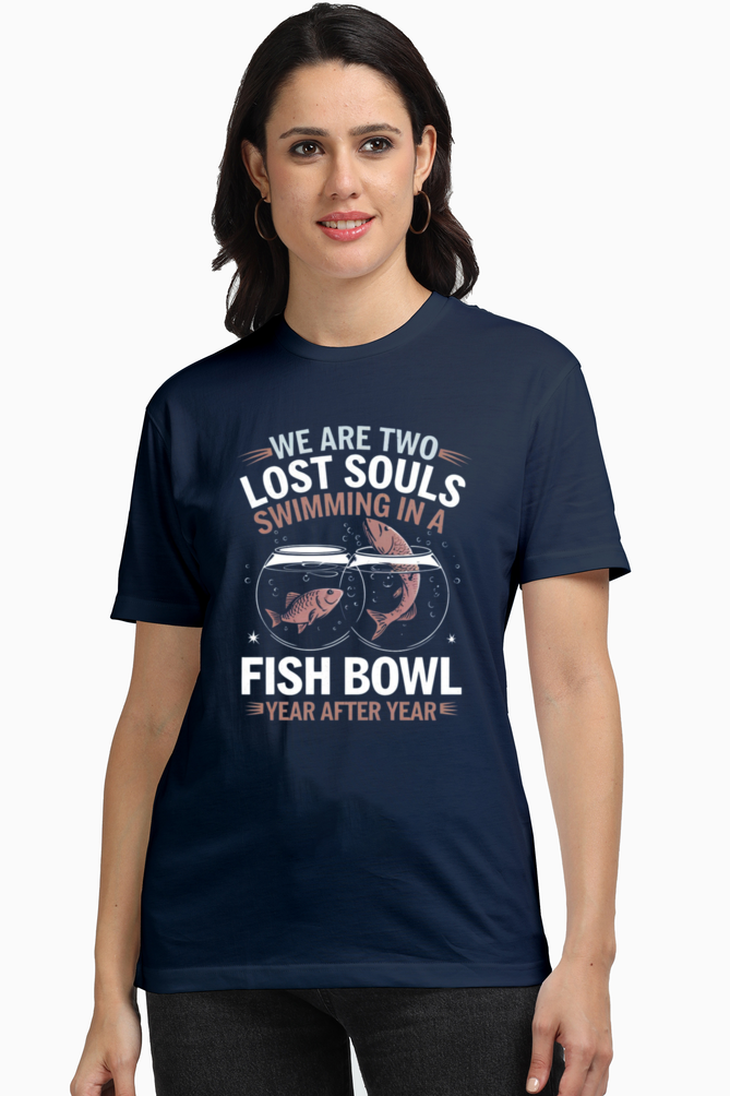 Regular Unisex T-Shirt - "We Are Two Lost Souls" Design
