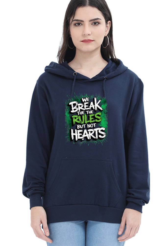Unisex Hooded Sweatshirt - "Break the Rules" Design