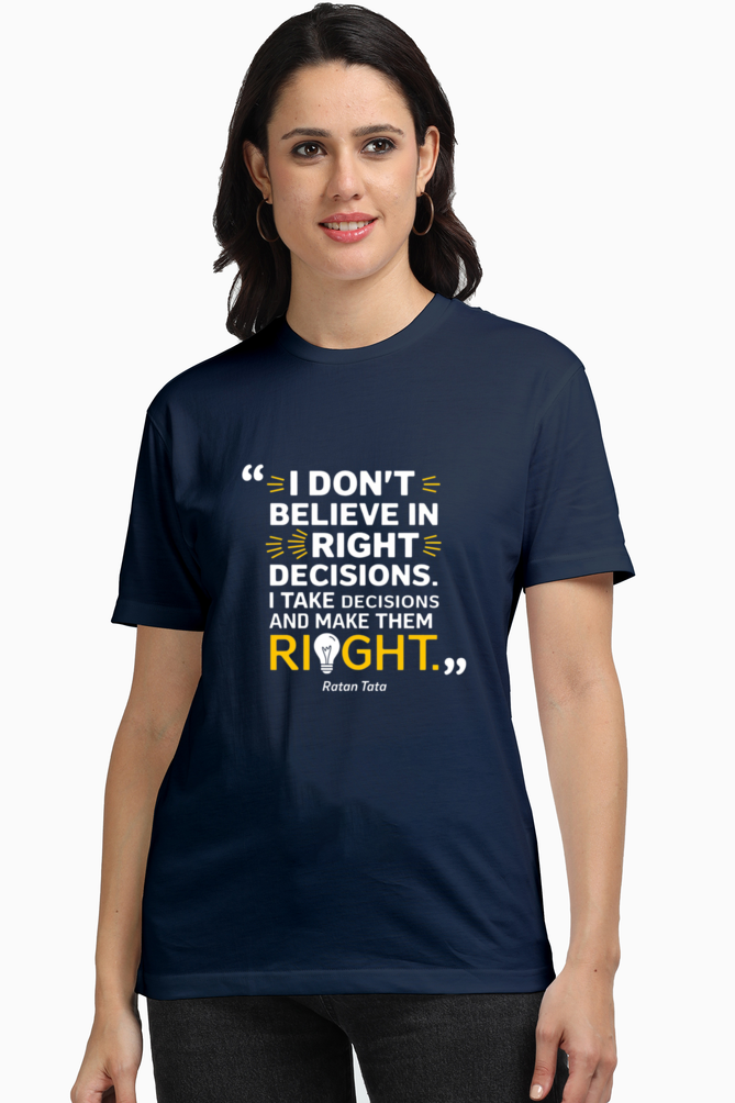 Unisex T-Shirt - Ratan Tata Quote Design