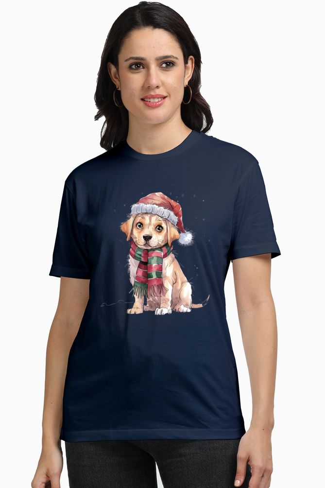 Unisex Half Sleeve T-Shirt - "Adorable Pup" Design