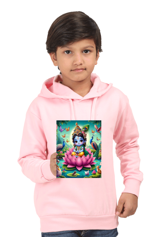 Kid's T-Shirt - Little Krishna on a Lotus