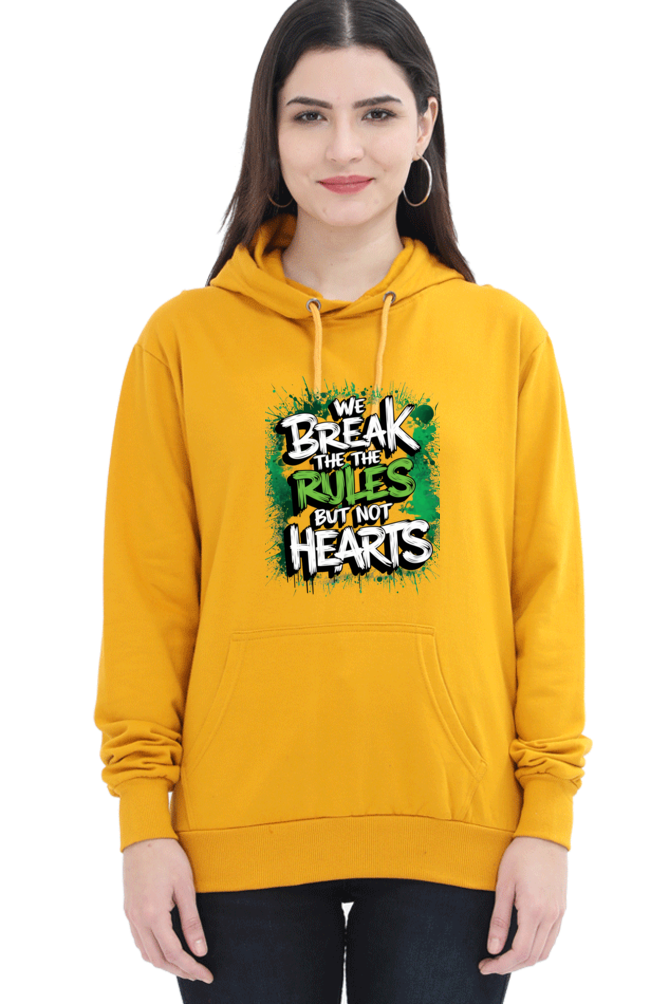 Unisex Hooded Sweatshirt - "Break the Rules" Design
