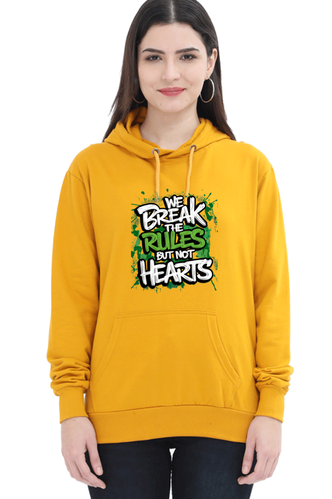 Unisex Hooded Sweatshirt - "Break the Rules" Design