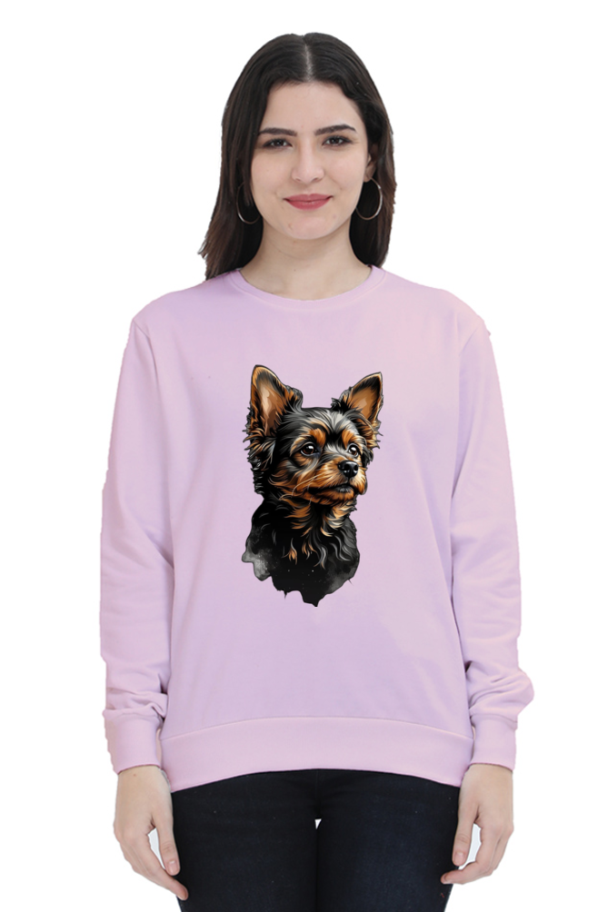 Unisex Full Sleeve Sweatshirt - "Adorable Pup" Design