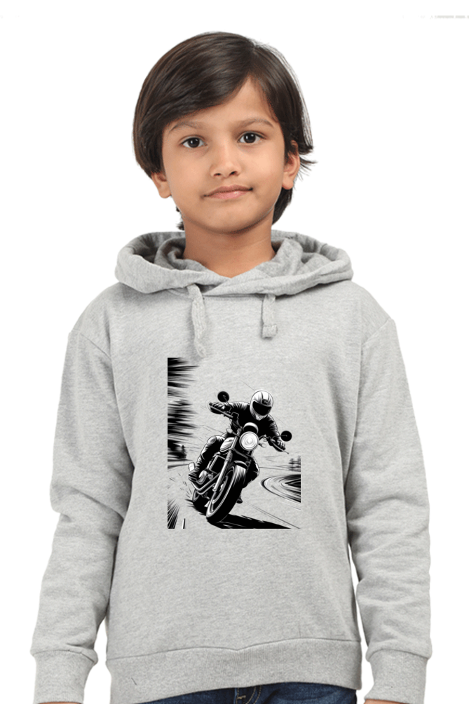 Kids Hooded Sweatshirt - "Modern Art Vroom" Design