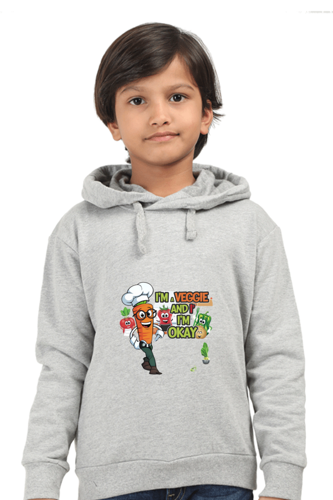 Kids' Hooded T-Shirt - "Eat Your Veggies" Theme