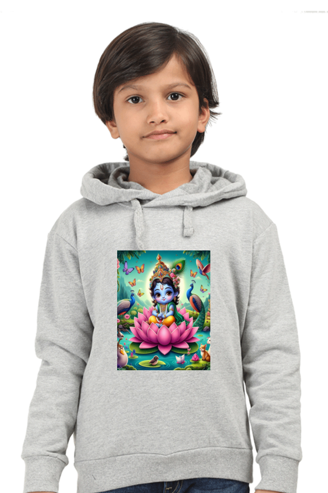 Kid's T-Shirt - Little Krishna on a Lotus