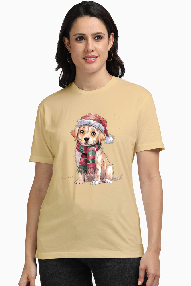 Unisex Half Sleeve T-Shirt - "Adorable Pup" Design