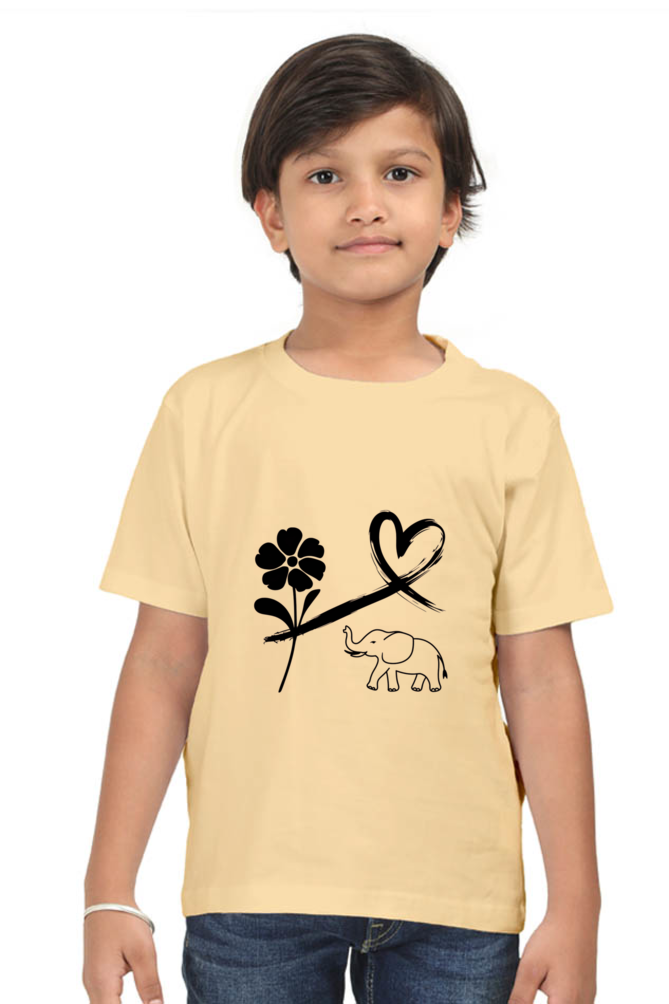 "Playful Power β Elephant Design T-Shirt"