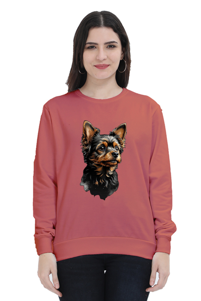 Unisex Full Sleeve Sweatshirt - "Adorable Pup" Design