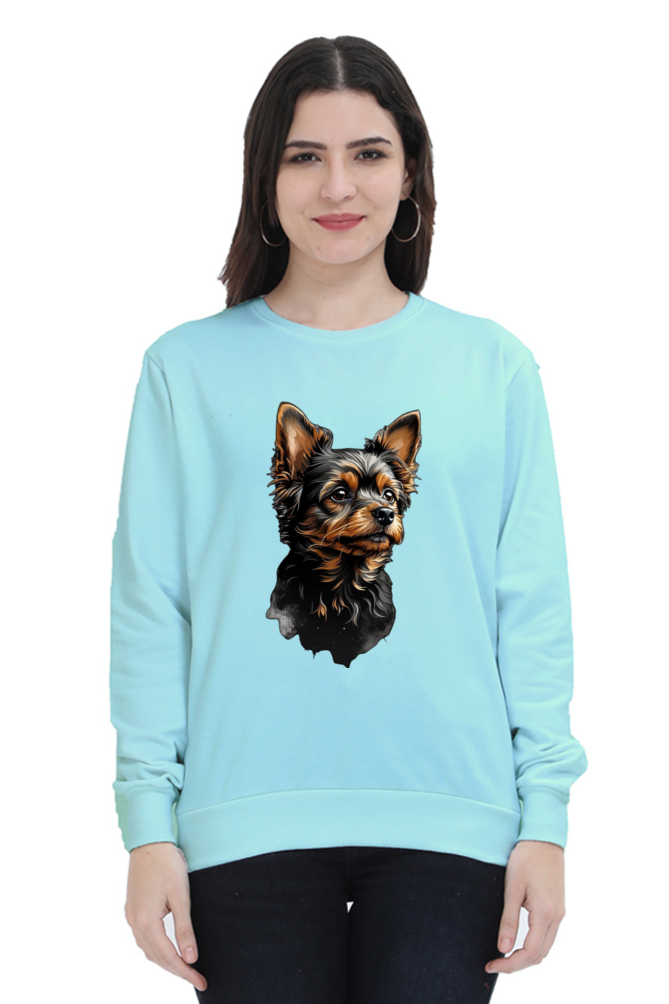 Unisex Full Sleeve Sweatshirt - "Adorable Pup" Design