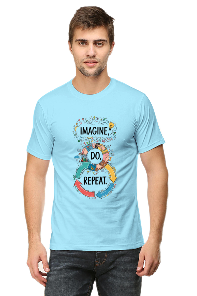 Men's T-Shirt - "Imagine. Do. Repeat." Design