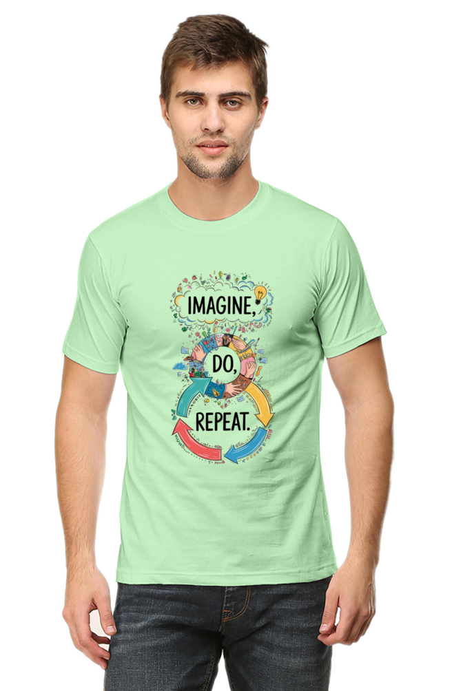 Men's T-Shirt - "Imagine. Do. Repeat." Design