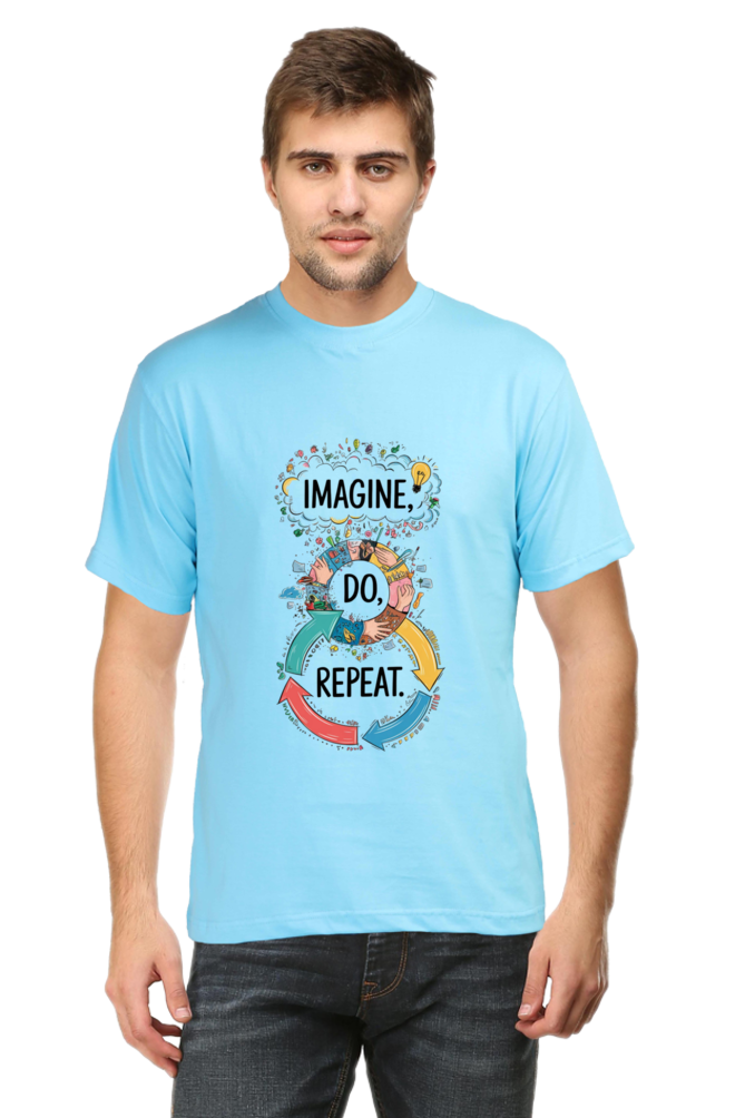 Men's T-Shirt - "Imagine. Do. Repeat." Design