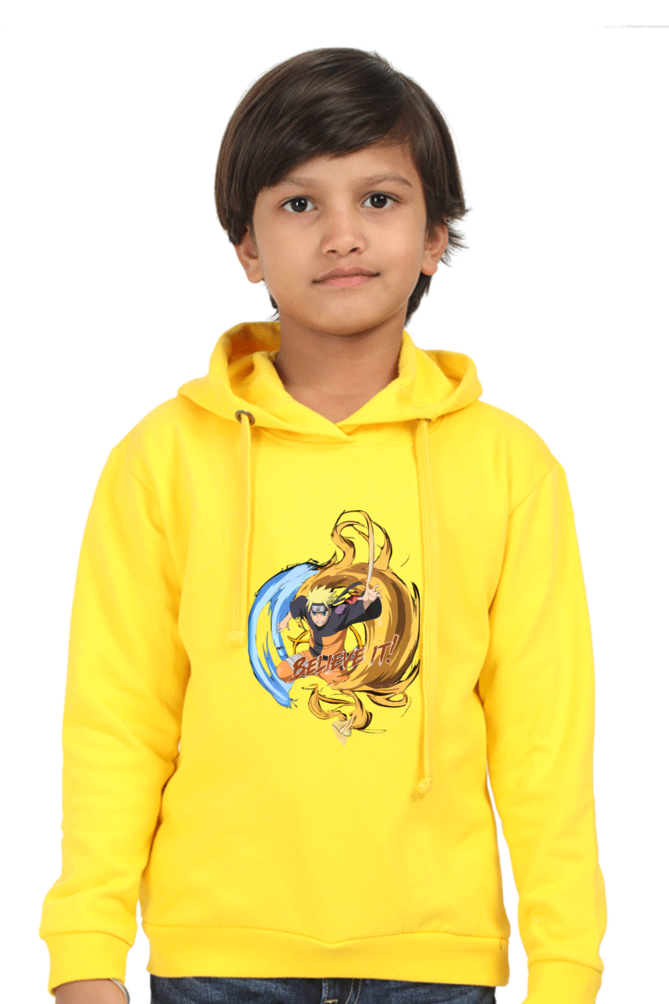 "Naruto Believe It! Kids Hooded Sweatshirt"