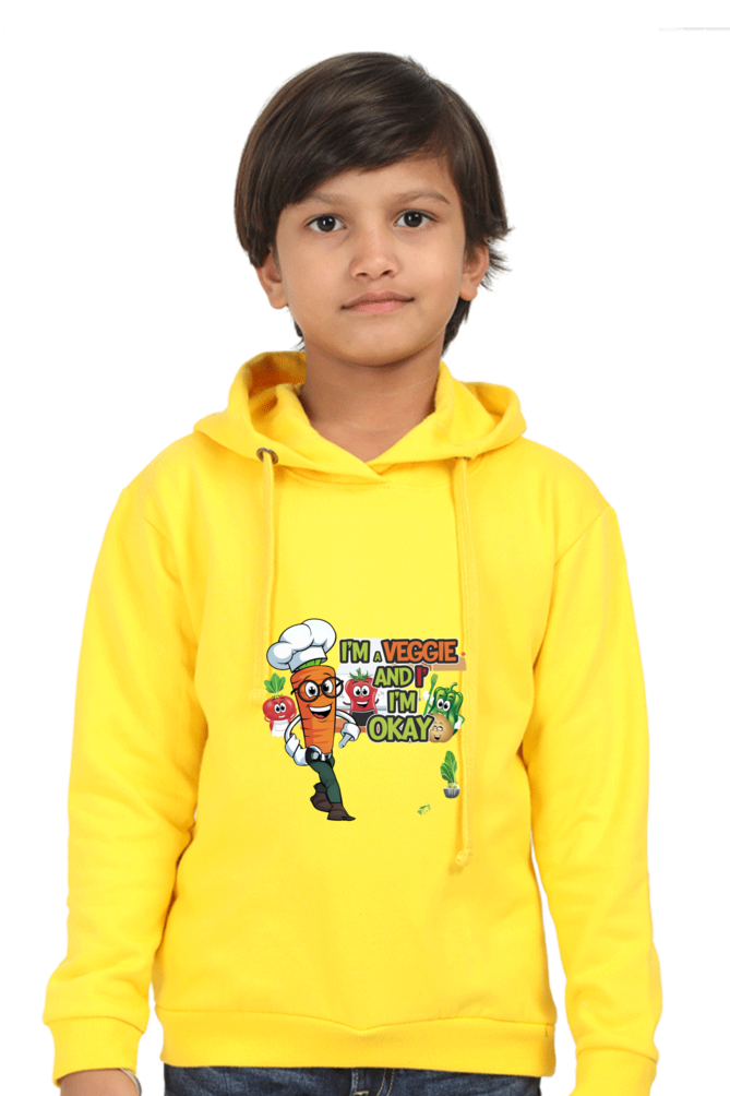 Kids' Hooded T-Shirt - "Eat Your Veggies" Theme