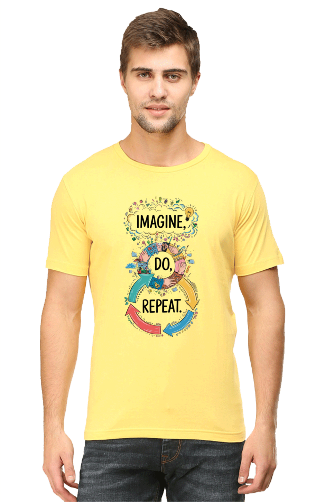 Men's T-Shirt - "Imagine. Do. Repeat." Design
