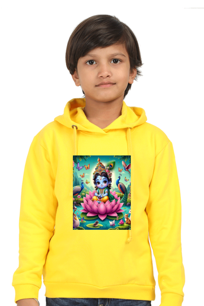 Kid's T-Shirt - Little Krishna on a Lotus