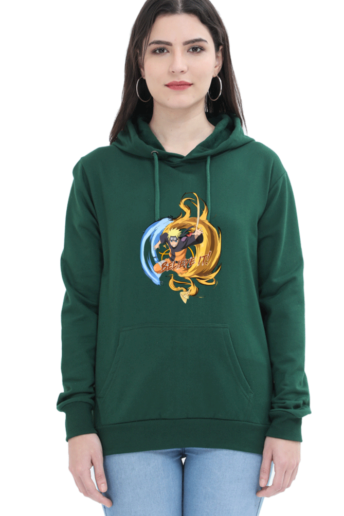 "Naruto 'Believe It!' Unisex Hooded Sweatshirt – For True Shinobi Fans"