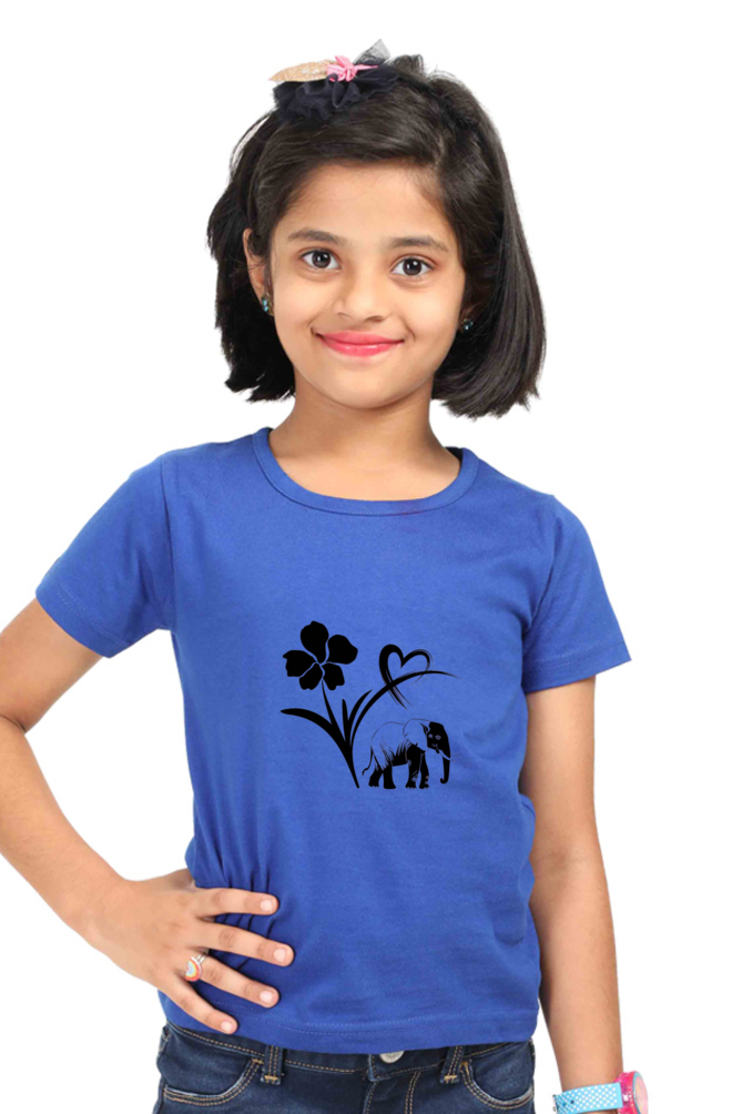 "Playful Power β Elephant Design T-Shirt"