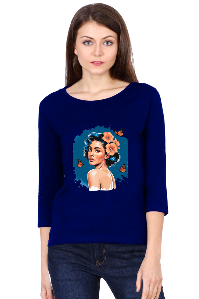 "Pretty & Powerful – Round Neck Full Sleeve Tee"