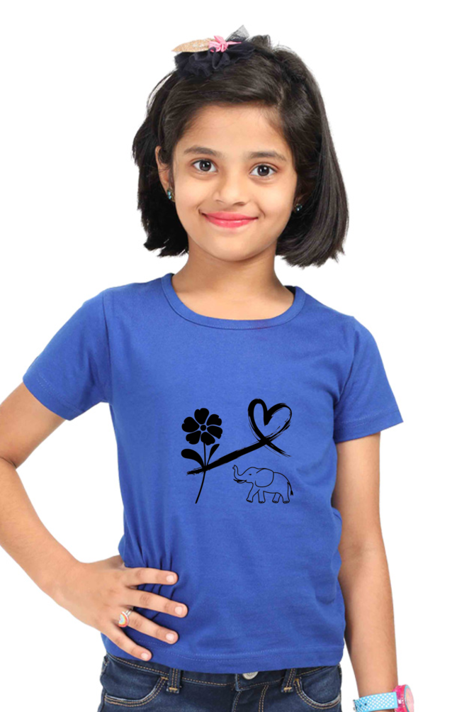 "Playful Power β Elephant Design T-Shirt"
