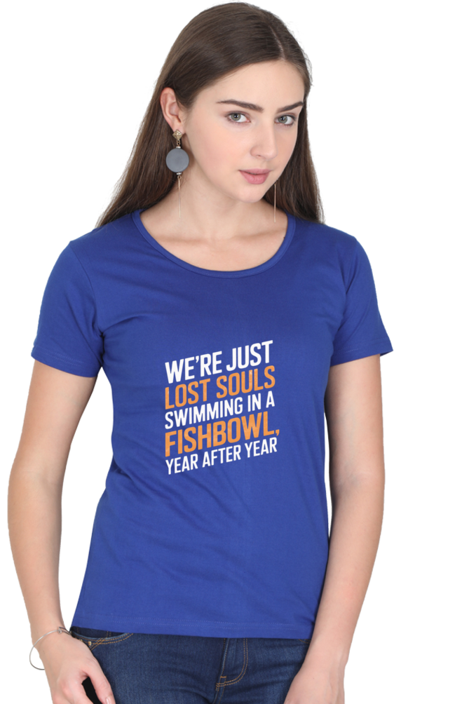 Women T-Shirt - "Wish You Were Here" Design